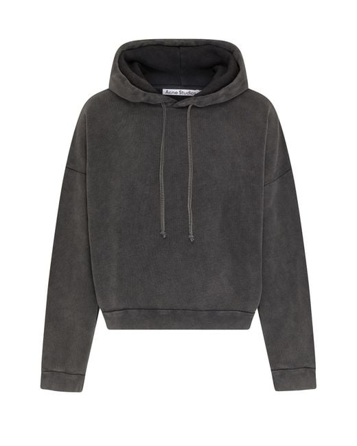 Acne Gray Hooded Sweatshirt for men