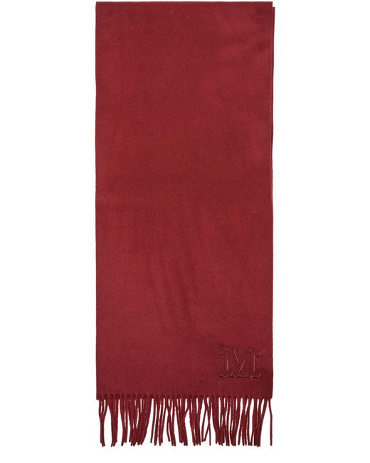 Max Mara Red Wsdalia Scarf