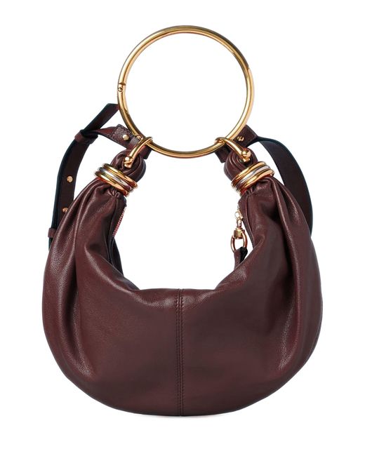 Chloé Brown Bracelet Hobo Bag