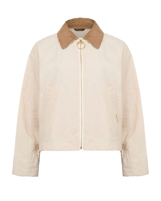 Barbour Catlin Showerproof Jacket in Natural | Lyst