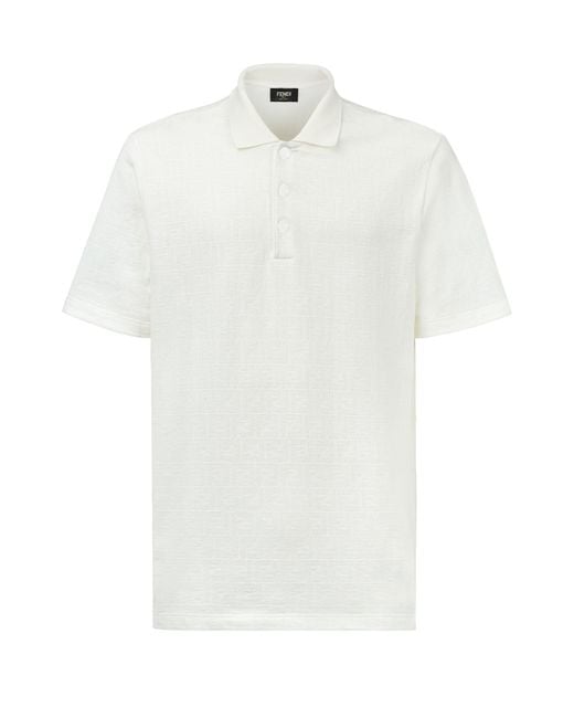 Fendi White Polo Shirts for men