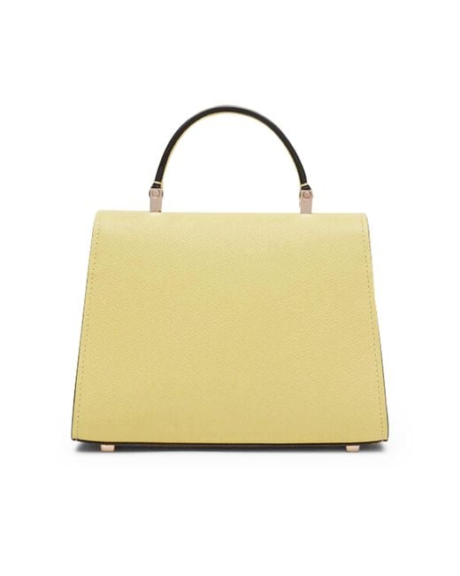 Valextra Yellow Iside Micro Bag