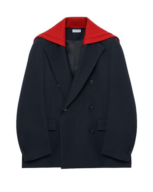 Loewe Blue Wool Blazer