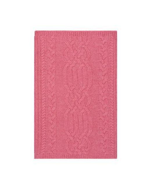 Bompard Pink Cable Knit Neck Warmer