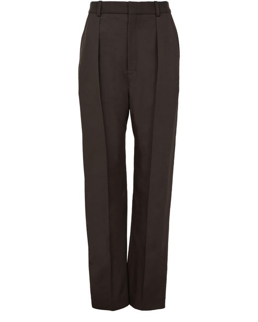 Lemaire Brown Straight Tailored Pants