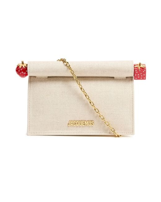 Jacquemus Natural Kleine Clutch The Rond Carré