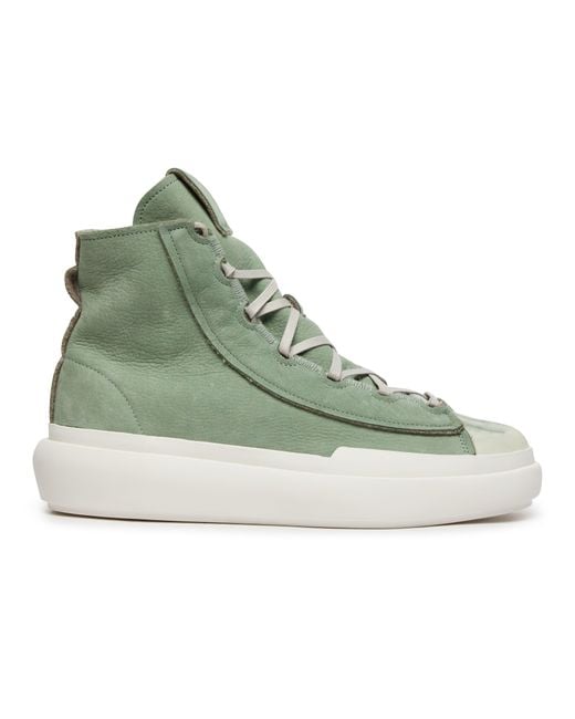 Y-3 Green Nizza High Leather Sneakers for men
