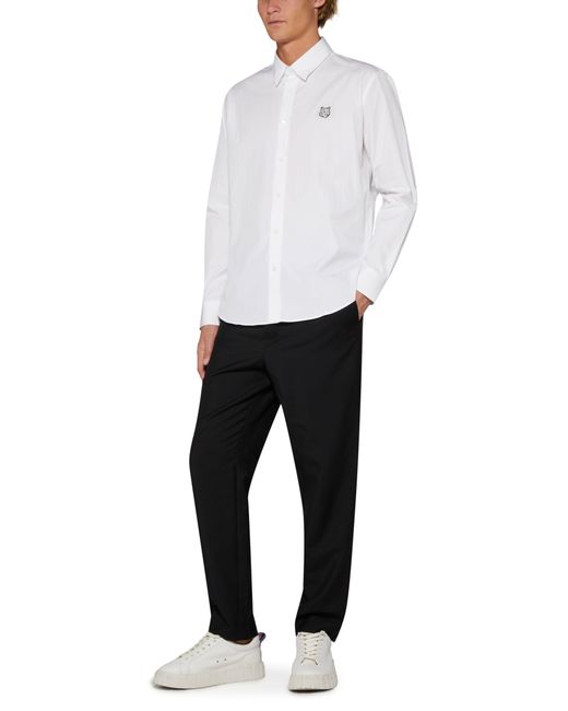 Maison Kitsuné Lässiges Hemd Bold Fox Head in White für Herren