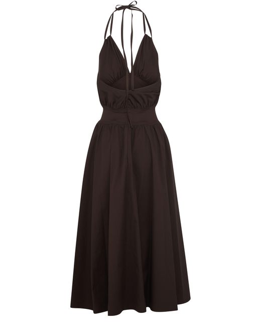 Bottega Veneta Black Maxi Cotton Dress