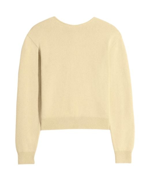 Lemaire Yellow Reversible Buttoned Sweater