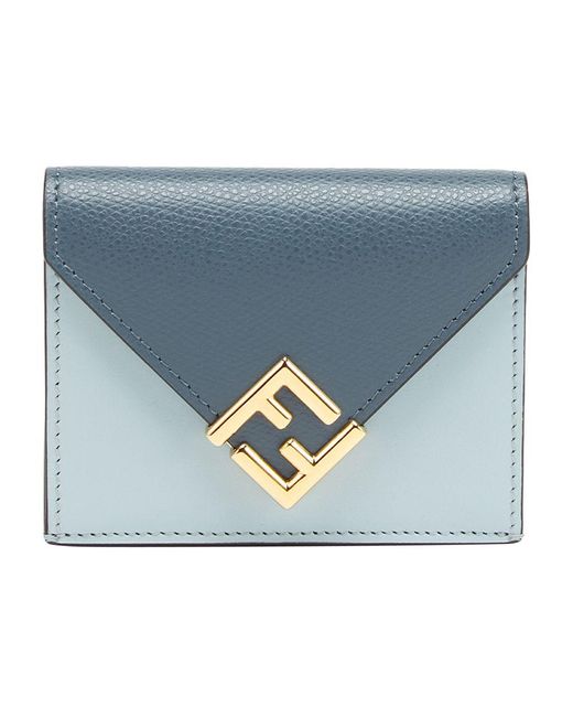 Fendi Blue Ff Diamonds Wallet