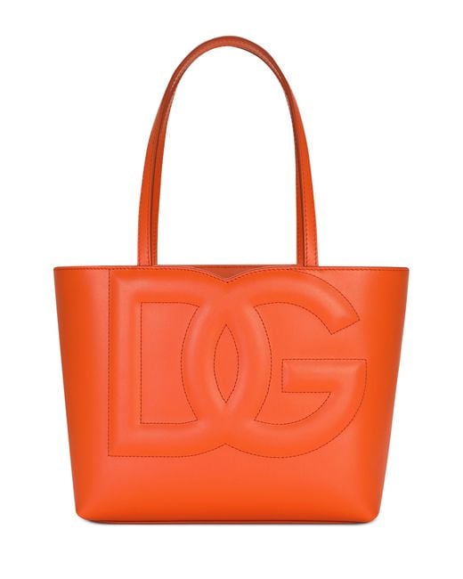 Dolce & Gabbana Red Small Dg Logo Shopper