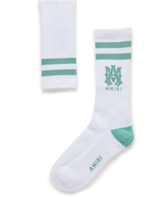 Amiri Blue Ma Stripe Socks for men