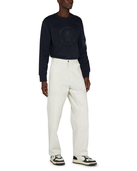 Moncler White Regular-Fit Pants for men