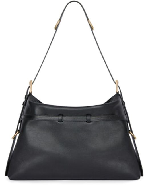 Givenchy Black Voyou Medium Shiny Leather Bag