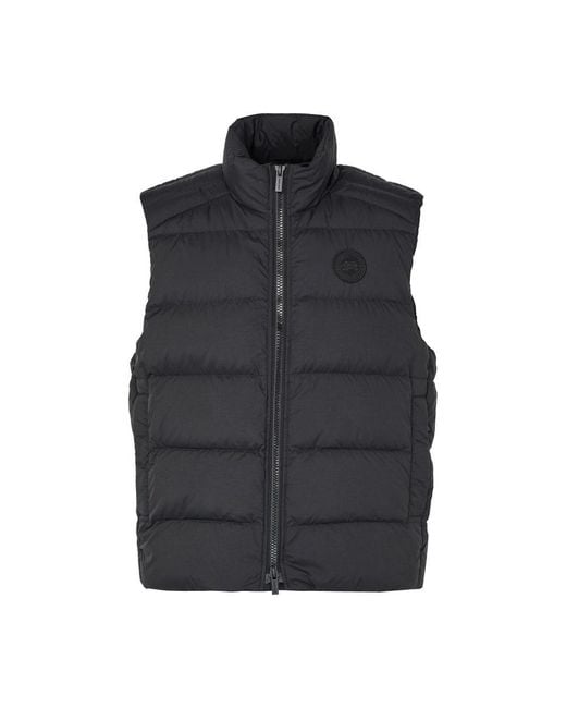 Canada Goose Blue Crofton Sleeveless Puffer Jacket for men