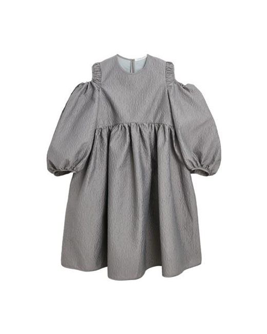 Cecilie Bahnsen Janessa Dress in Gray | Lyst