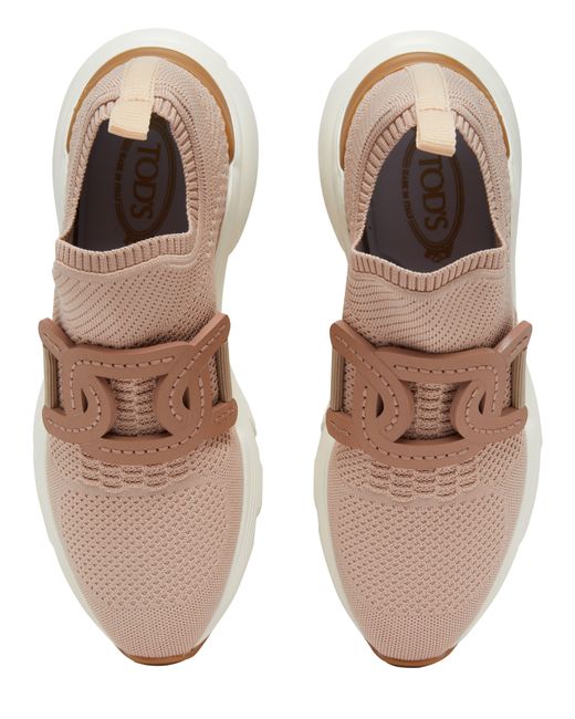 Tod's Pink Technical Fabric Sneakers