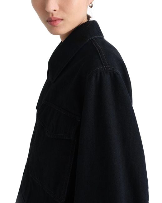 Lemaire Black Two Pocket Cropped Jacket