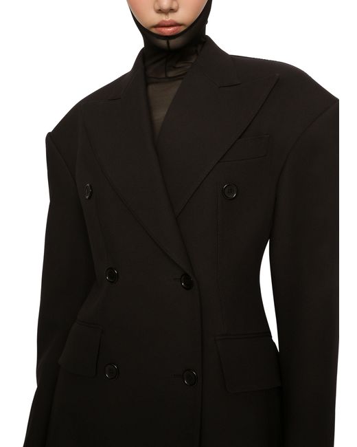 Dolce & Gabbana Black Technical Crepe Jacket