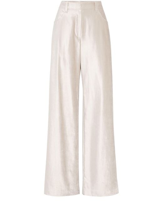 Brunello Cucinelli White Loose Trousers