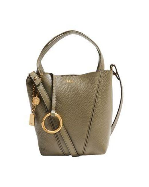 Chloé Green Small Chloé Spin Tote Bag