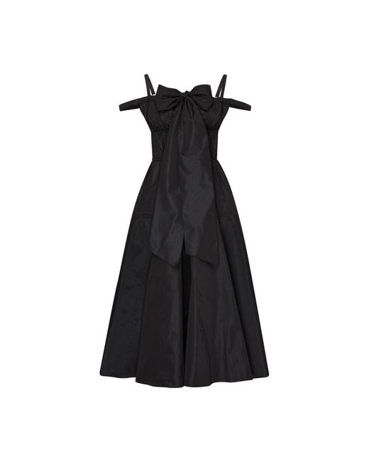 Patou Black Cocktail Maxi Dress