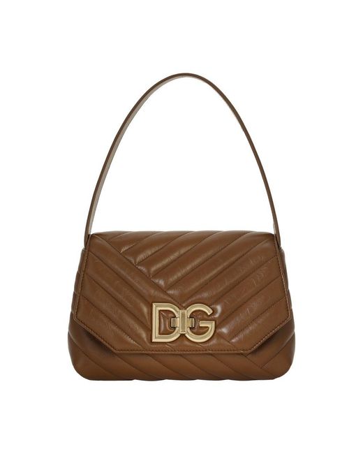 Dolce & Gabbana Brown Lop Shoulder Bag