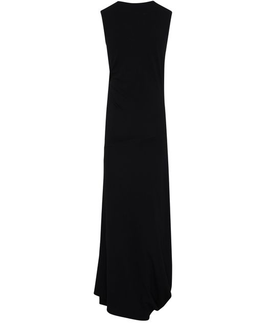 Lemaire Black Fitted Twisted Dress
