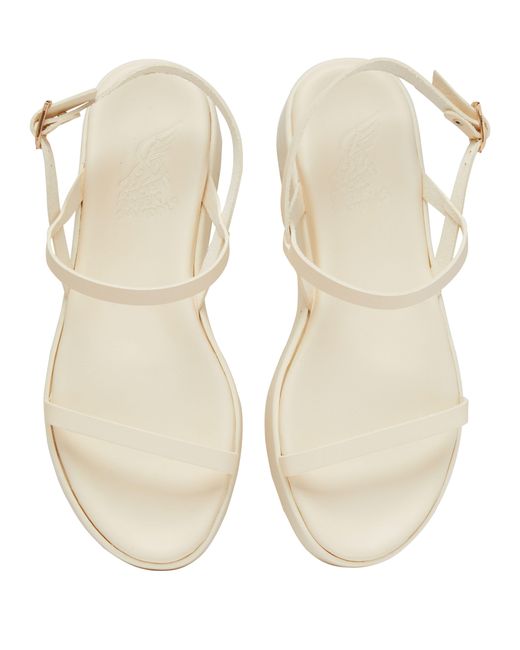 Ancient Greek Sandals White Evriali Sandals