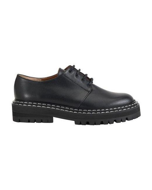 Atp Atelier Maglie Leather Chunky Loafers in Black | Lyst