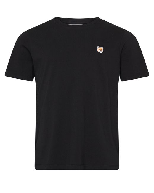 Maison Kitsuné T-Shirt mit Patch Fox Head in Black für Herren
