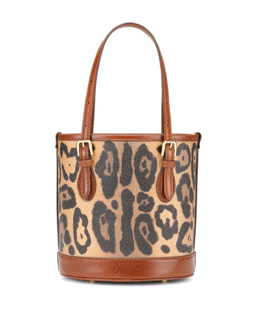 Dolce & Gabbana Brown Small Bucket Bag