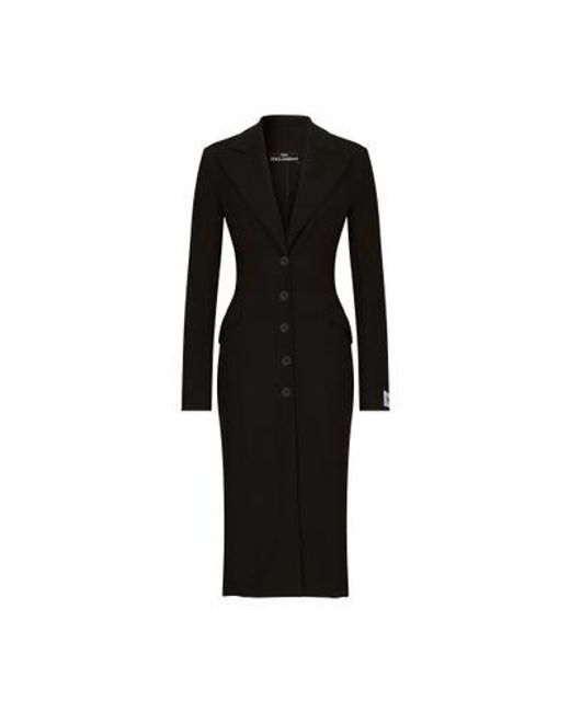 Dolce & Gabbana Black Kim Coat Dress