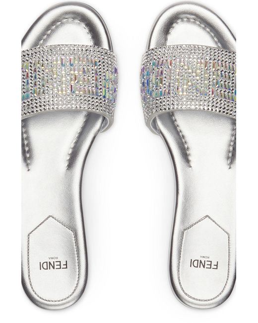 Fendi clearance silver sandals