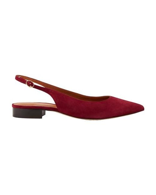 red slingback flats