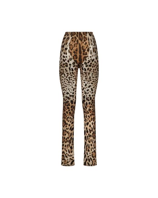 Dolce & Gabbana Metallic Kim Dolce&gabbana Leopard Print Trousers