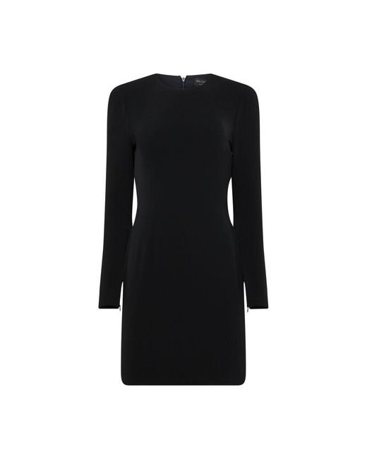 Balenciaga Black Mini Dress In Bi-stretch Crepe