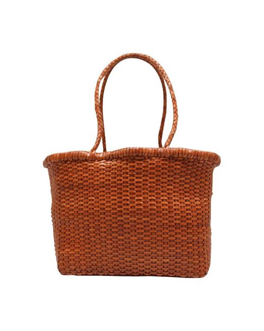 Dragon Diffusion Brown Small B.Weave Handbag