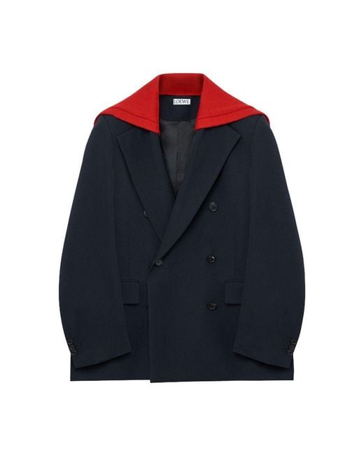 Loewe Blue Wool Blazer