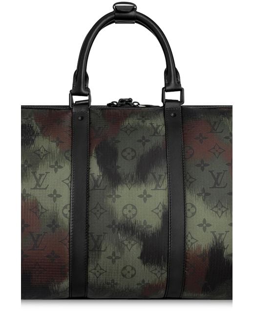 Louis Vuitton Keepall Bandouliere Camouflage Monogram 50 Black/Green