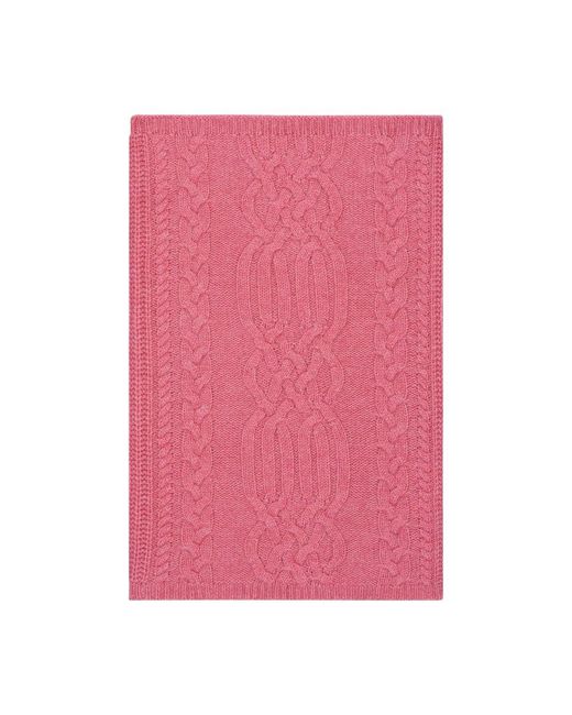 Bompard Pink Cable Knit Neck Warmer