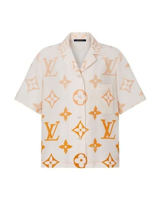 Louis Vuitton Multicolor Monogram Ombré Silk Pajama Top