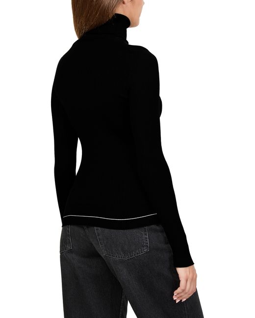 Moncler Black T-Neck Jumper