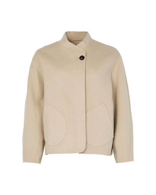 Soeur Natural Windsor Wool Coat