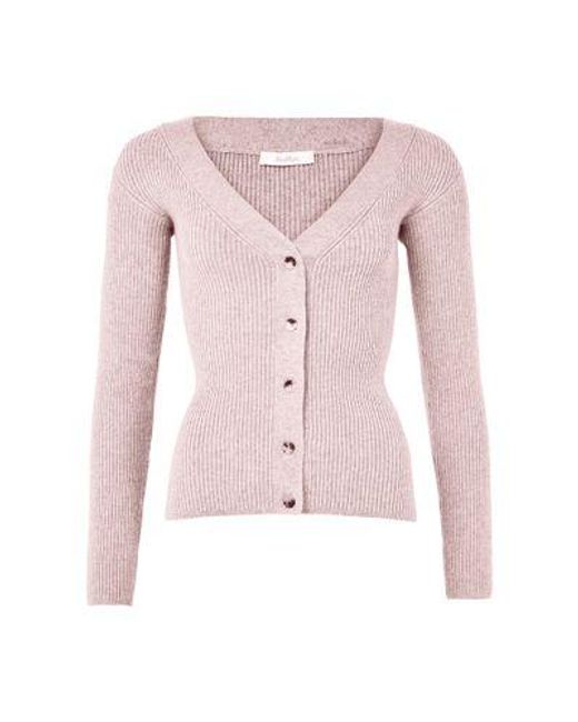 Max Mara Pink Buttoned Cardigan