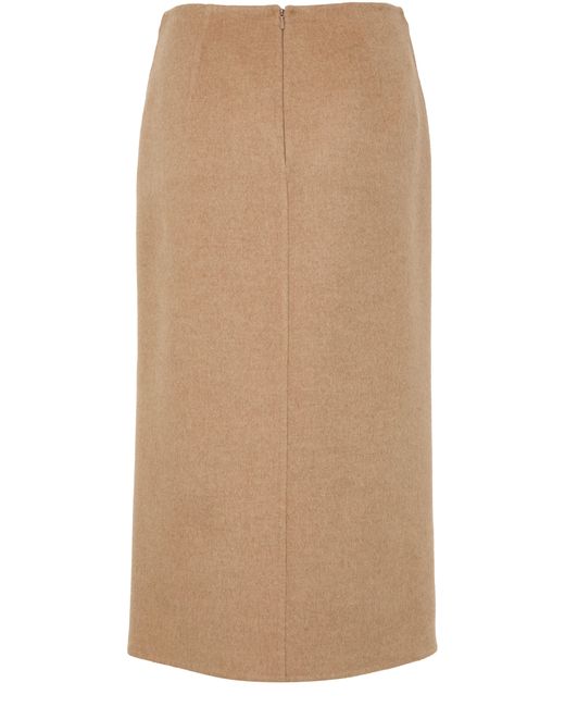 Max Mara Natural Curzio Midi Skirt