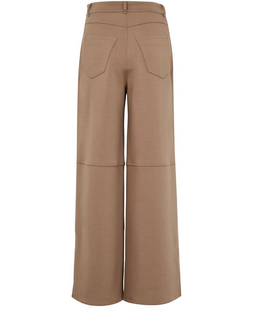 Max Mara Brown Merlot Wide Leg Pants