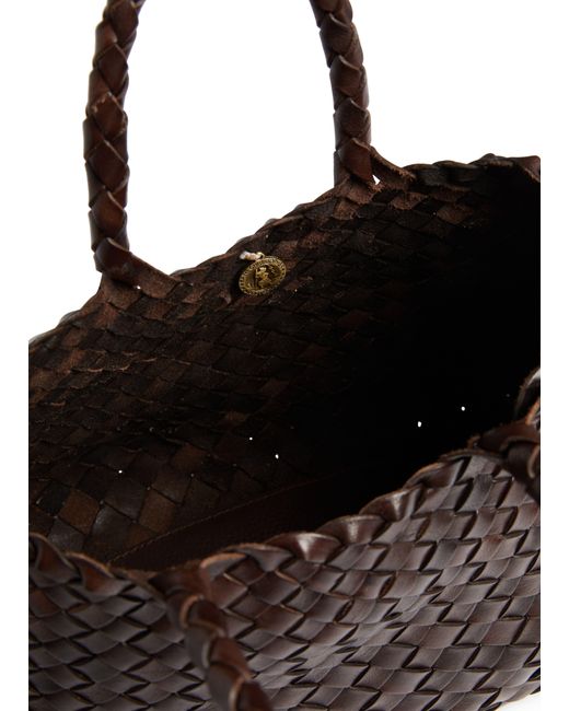 Dragon Diffusion Brown Santa Croce Small Tote Bag