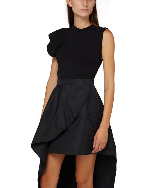 Alexander McQueen Black Asymmetric Dress